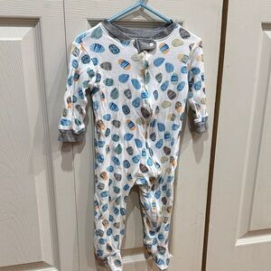 Cozy Kids Footie with Playful Egg Pattern